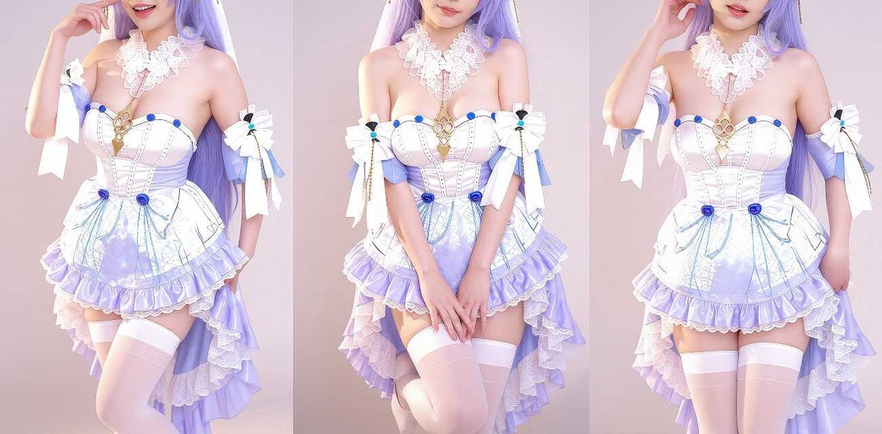 二次元福利姬 铃木美咲 COS 王者荣耀大乔 白丝美腿腿肛塞自慰尺度直接拉满